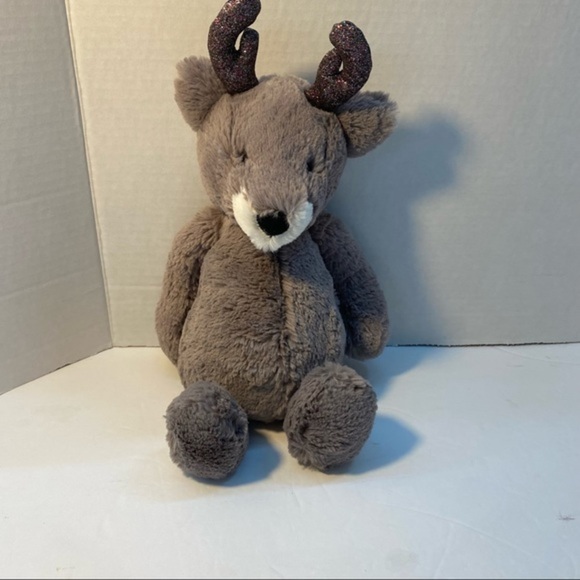 Jellycat‎ Gray Reindeer Rare HTF - Picture 5 of 5